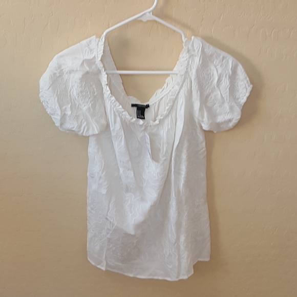 FOREVER 21 Off White Cream Blouse - Picture 5 of 8